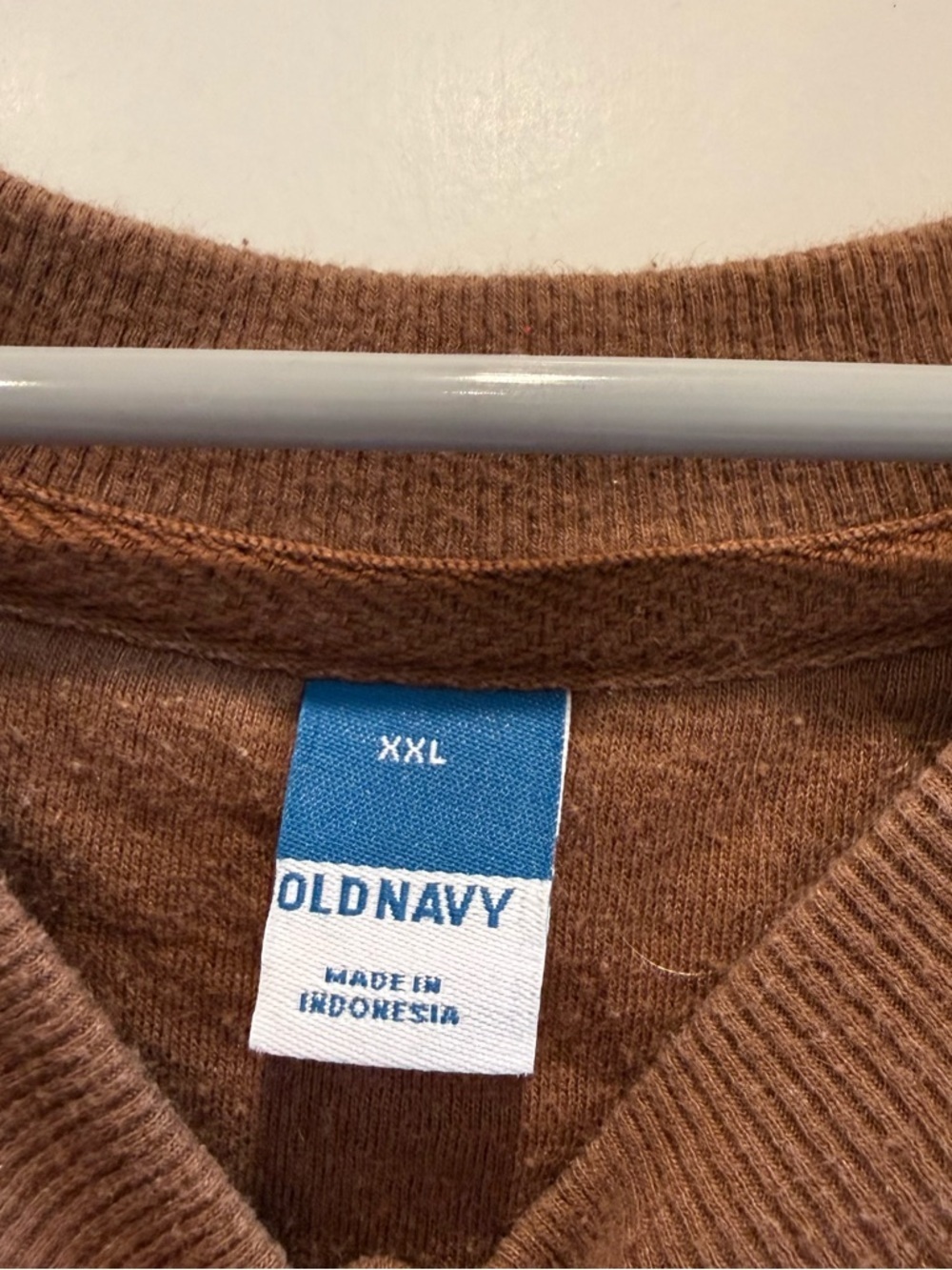 Old Navy Brown Quilted Crewneck Sweater - Picture 6 of 7
